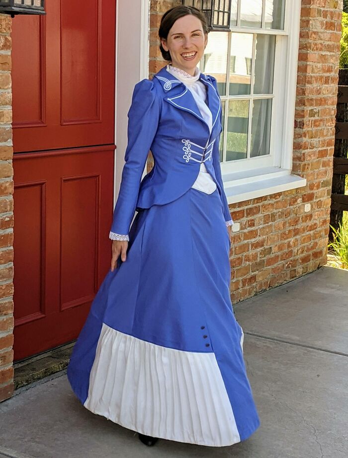 Just Finished My 1890s Outfit After About A Year Of Work - All Of The Layers Are Hand Knit Or Sewn