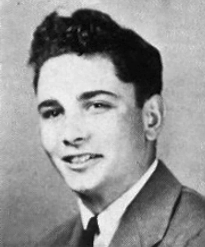 Picture of Peter Falk in yearbook