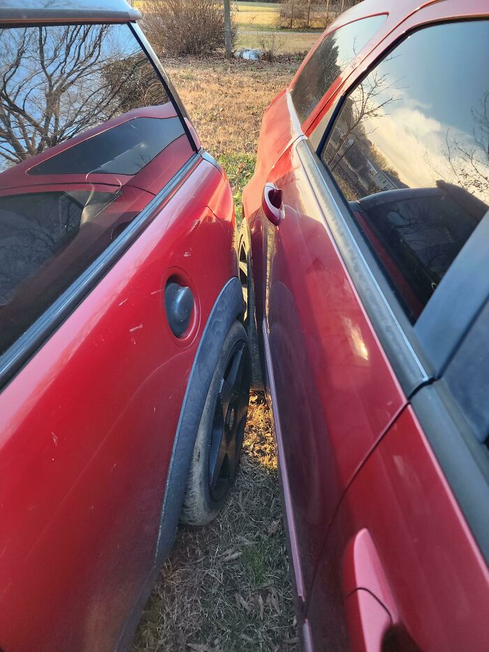 My Son Has Had His Learner's Permit For A Year To Get His License In Two Weeks. I Asked Him To Repark The Cars In The Yard So I Could Clean The Driveway