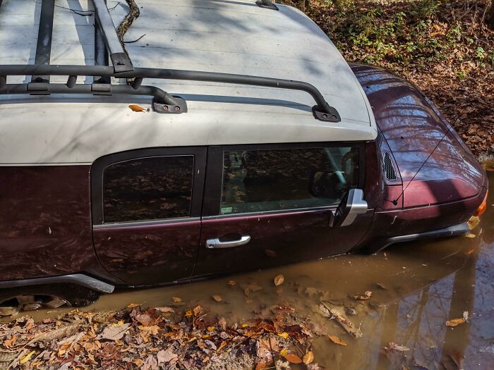 Took My FJ Off-Road, And Got Stuck In The Mud Miles From The Road