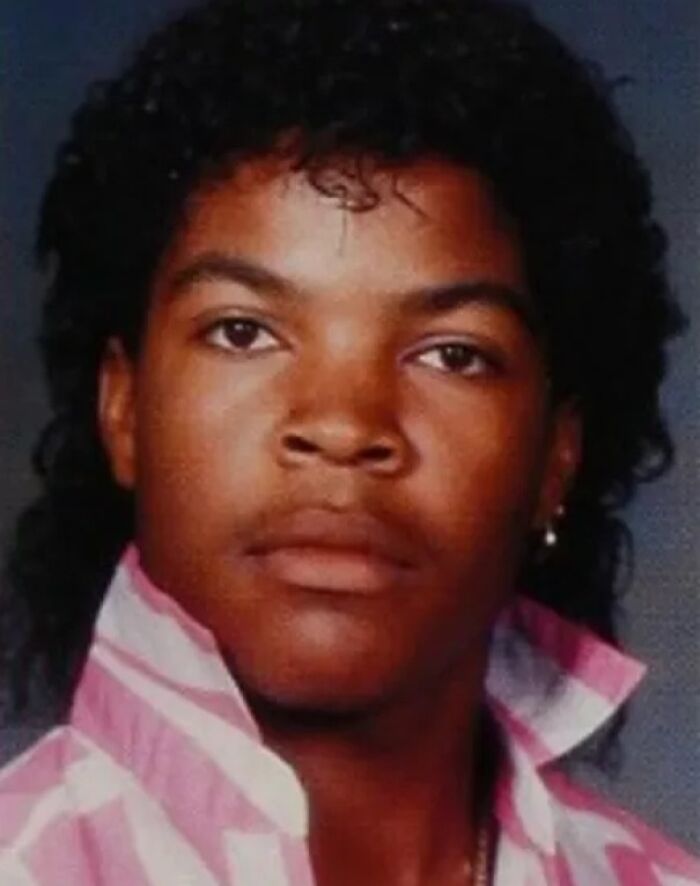 Picture of Ice Cube in yearbook