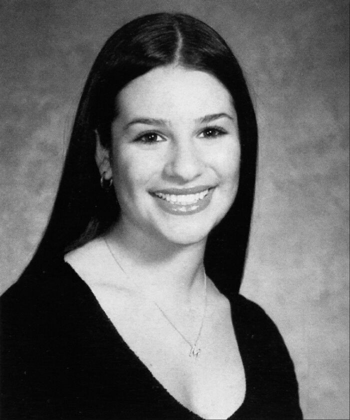 Picture of Lea Michele in yearbook