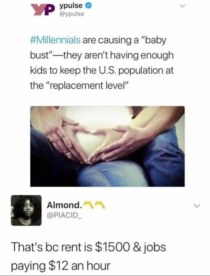 Millennials Are Causing A "Baby Bust" - What The Actual Fuck?