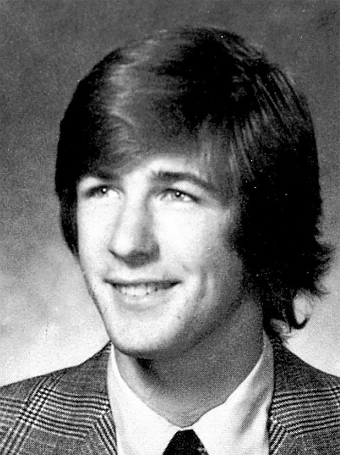 Picture of Alec Baldwin in yearbook