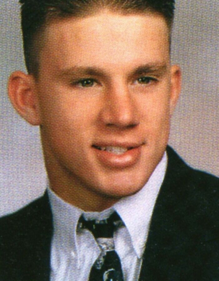 Picture of Channing Tatum in yearbook