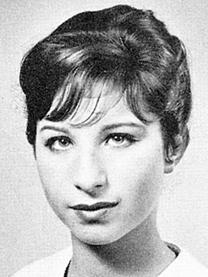 Picture of Barbra Streisand in yearbook