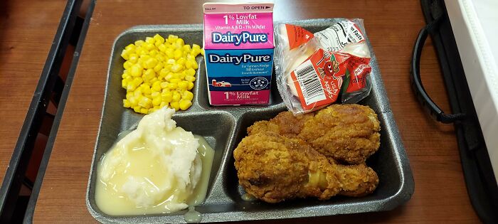 Have Seen A Few Of These Today, Here Is My American School Lunch