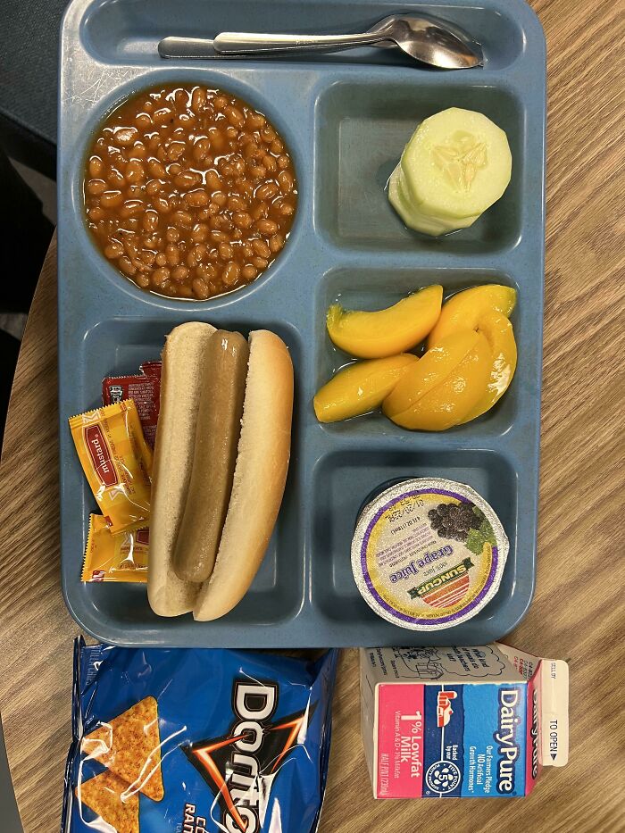 School Lunch In Elementary School In USA