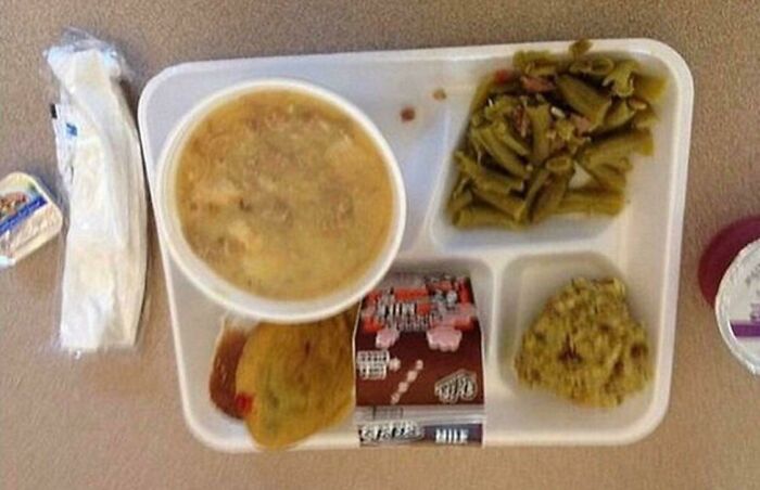 Average American School Lunch 2022…