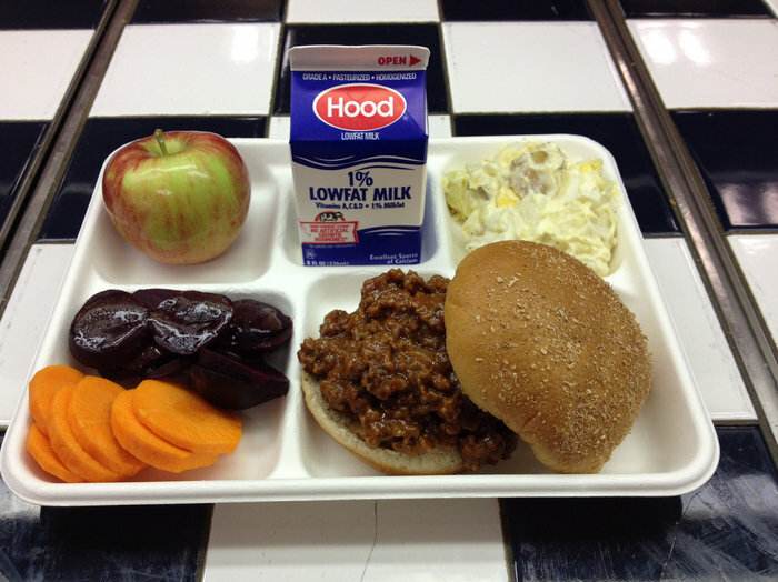 This Is A Local School Lunch That A School In The Us Served