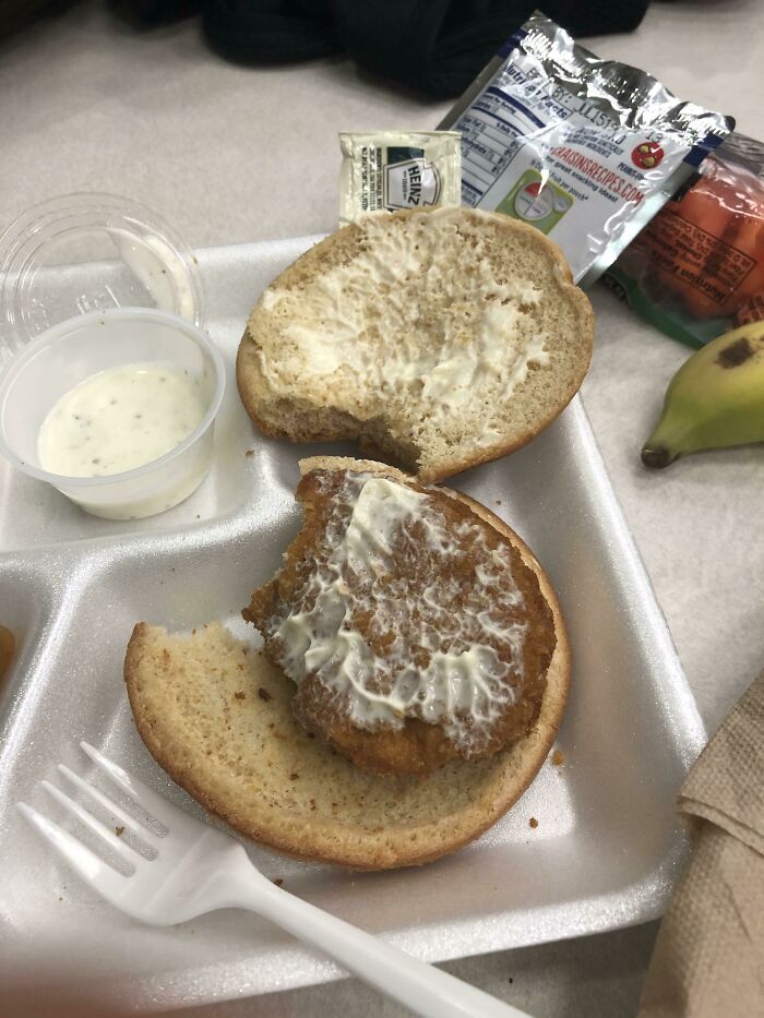 My School Lunch Patty Doesn’t Fit The Bread. Pathetic? Or Am I Just Spoiled