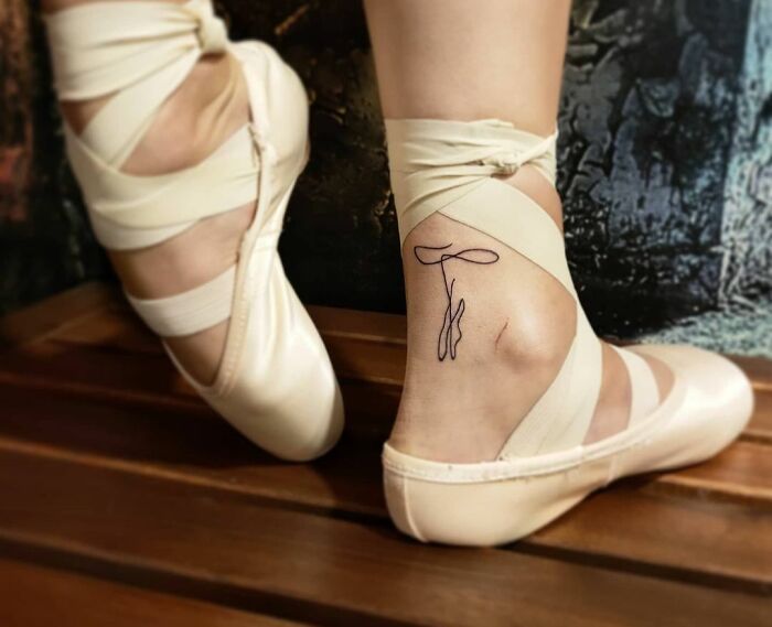 Pointe Shoes Tattoo