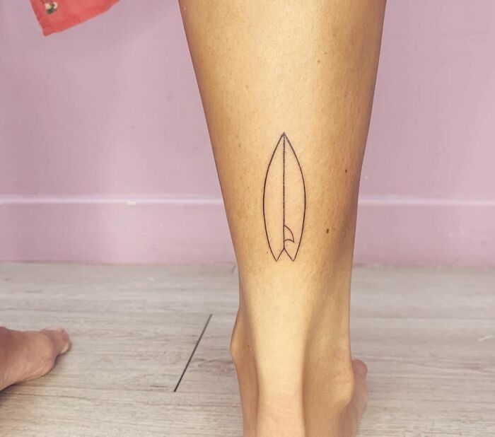 Surf Board Tattoo