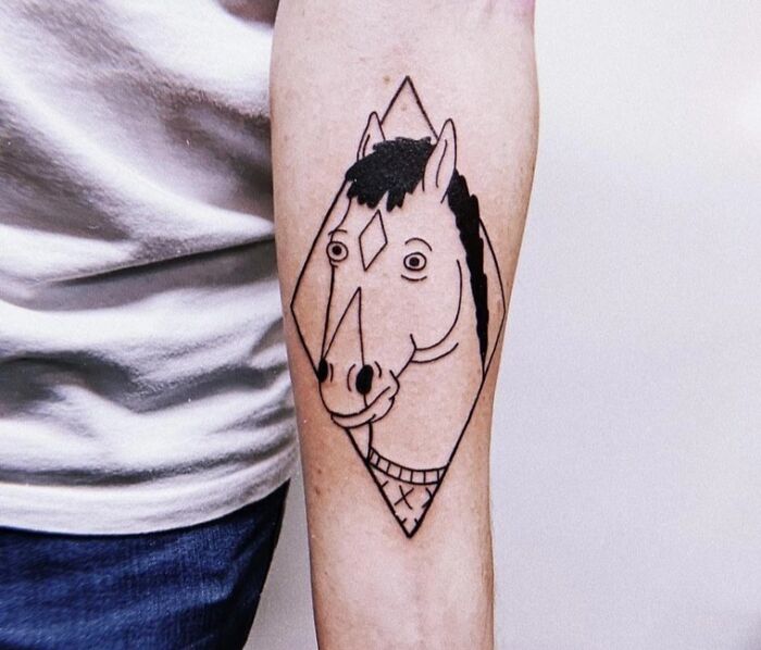 I Got A Rather Minimalist Bojack Tattoo A Couple Months Ago, That I Thought I'd Share With You Guys