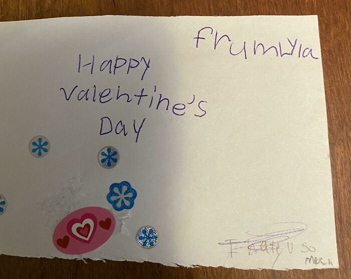 My Son Got A Valentine’s Day Card From A Girl At School, It’s Sending Mixed Messages