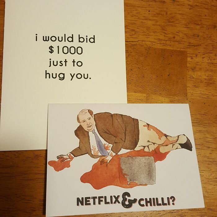 Hubs And I Inadvertently Went With The Same Theme For Valentine's Day Cards