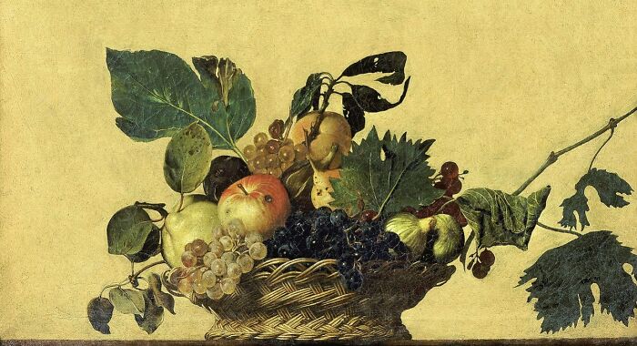 Basket Of Fruit By Michelangelo Merisi Da Caravaggio