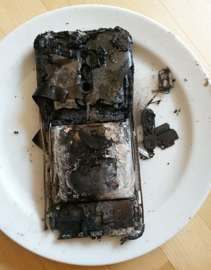 I Lost My Phone On A Festival, A Few Hours Later I Found It Burning Next To The Campfire