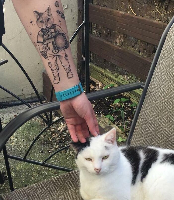 I Had My Cat Tattooed As An Astrocat