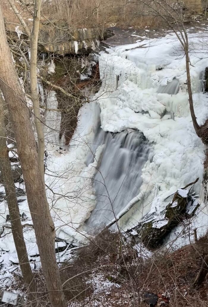 Picture I Took Of The Frozen Brandywine Falls In Cuyahoga Valley National Park