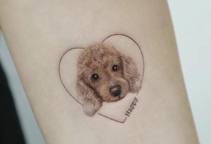 Poodle Dog Tattoo