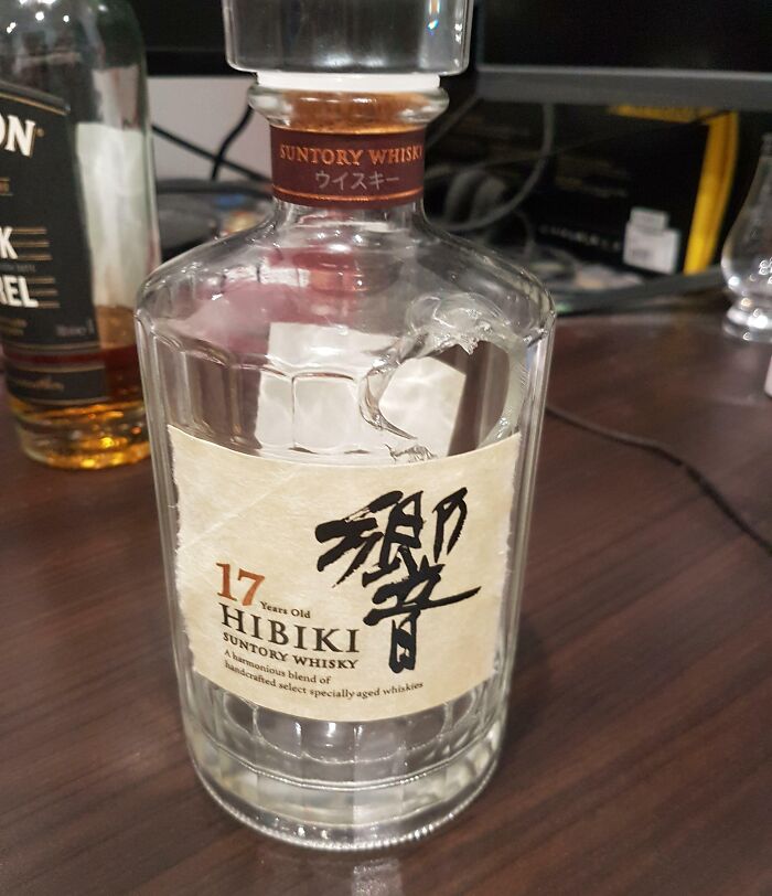 Took A Decently Expensive Whisky To Cheers The New Year With Some Friends And This Managed To Happen To The Bottle On The Way Home - It Was Almost Full
