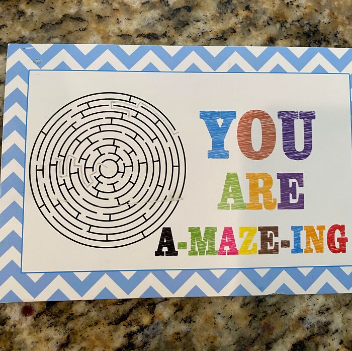 My Stepsister Got A Card From Her Middle School On Valentine’s Day With An Unsolvable Maze On It