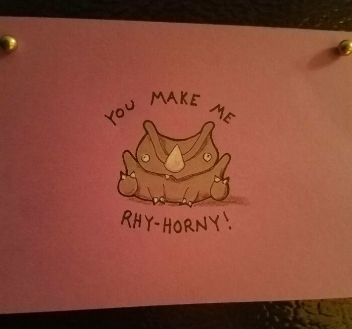 My Wife's Homemade Valentine's Day Card To Me