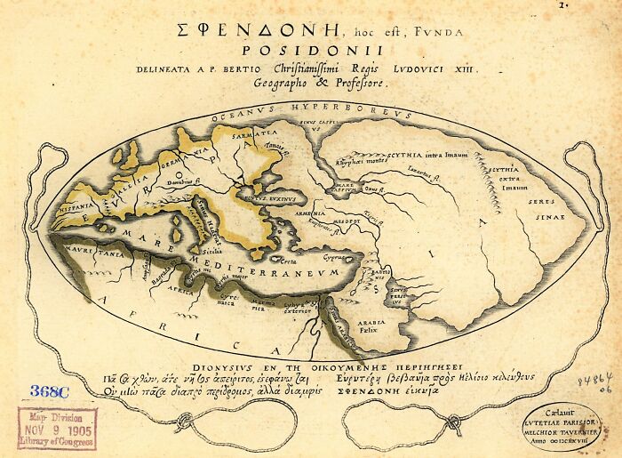 Herodotus map of Armenia drawn on paper