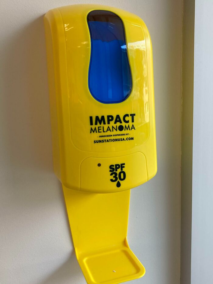 My Workplace Installed Sunscreen Dispensers