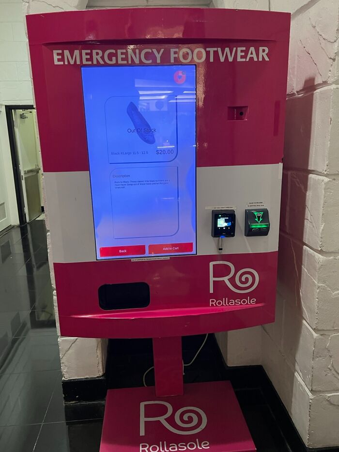 Emergency Footwear Vending Machine I Saw In Vegas