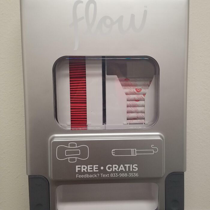 This Feminine Hygiene Product Dispenser Gives Tampons And Pads For Free