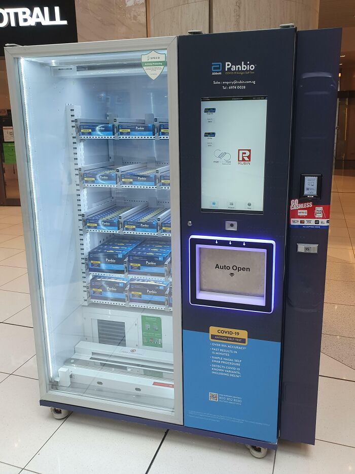 A Covid Self-Test Vending Machine Found In Singapore