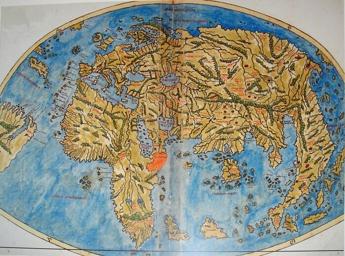 World map of Pietro Coppo