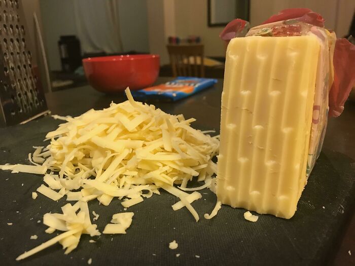 I Accidentally Turned My Block Of Cheese Into Geometrical Art