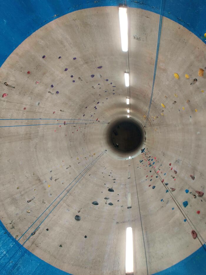 Estos viejos silos, en Oklahoma, fueron convertidos en un gimnasio para escalar