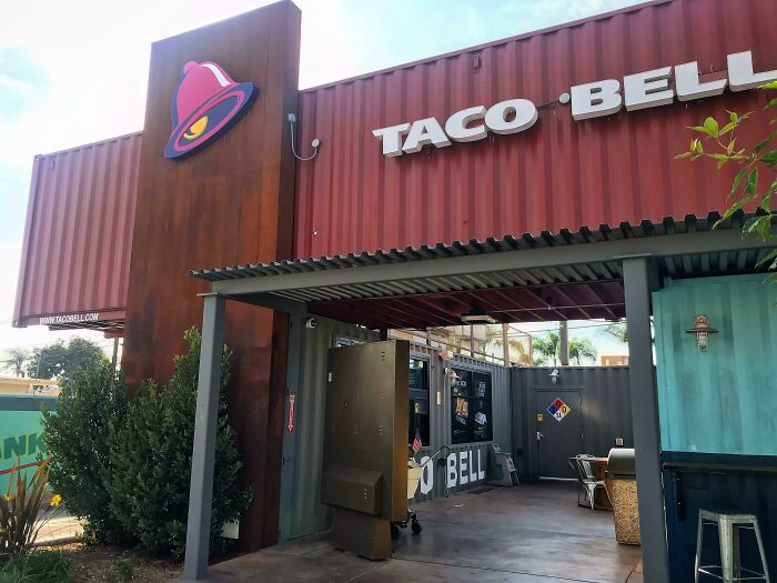 This Taco Bell Restaurant Is Constructed From Repurposed Shipping Containers