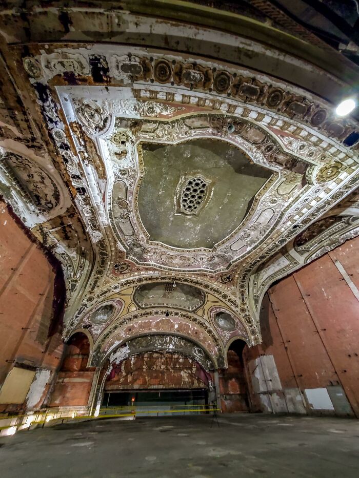Michigan Theater In Detroit. Now Turned Into A Parking Garage