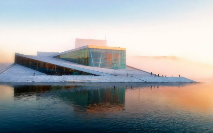 Oslo Opera House Designed In 1999 By Snøhetta And Finished In 2007