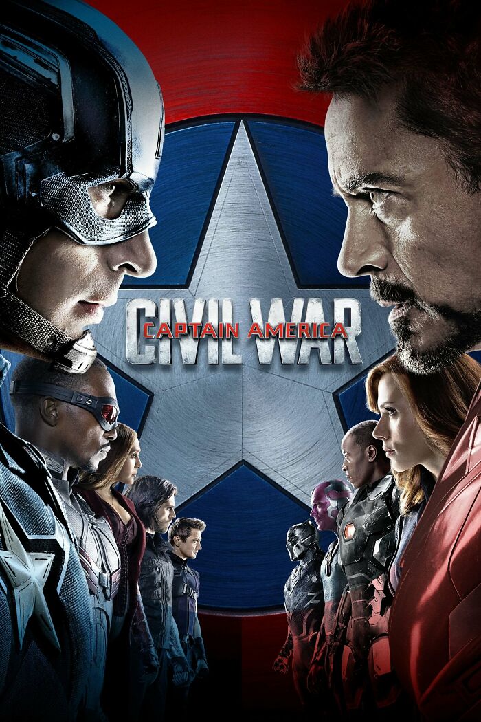 Poster for Captain America: Civil War movie
