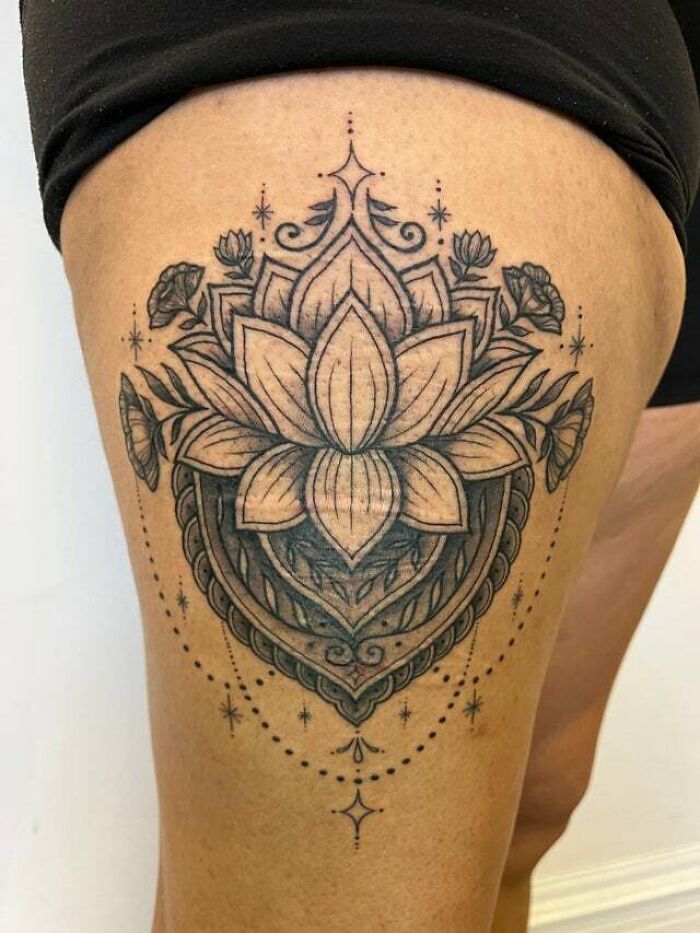 Ornamental Lotus And Mandala