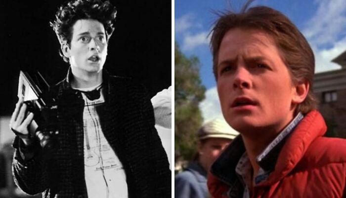 Eric Stoltz As Marty McFly In "Back To The Future", Replaced By Michael J. Fox