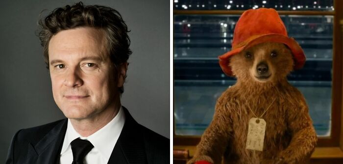 Colin Firth As The Voice Of Paddington In "Paddington", Replaced By Ben Whishaw