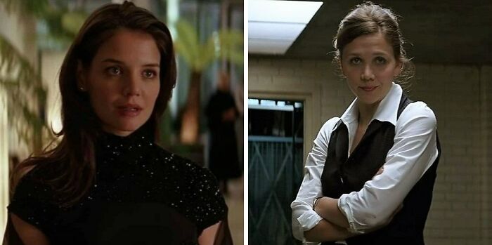 Katie Holmes As Rachel Dawes In "The Dark Knight" Trilogy, Replaced By Maggie Gyllenhaal