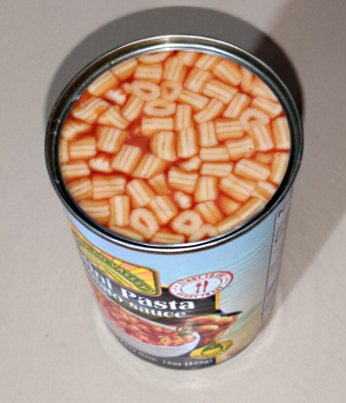 This Cheap Canned Pasta I Bought Looks Like A Video Game Texture