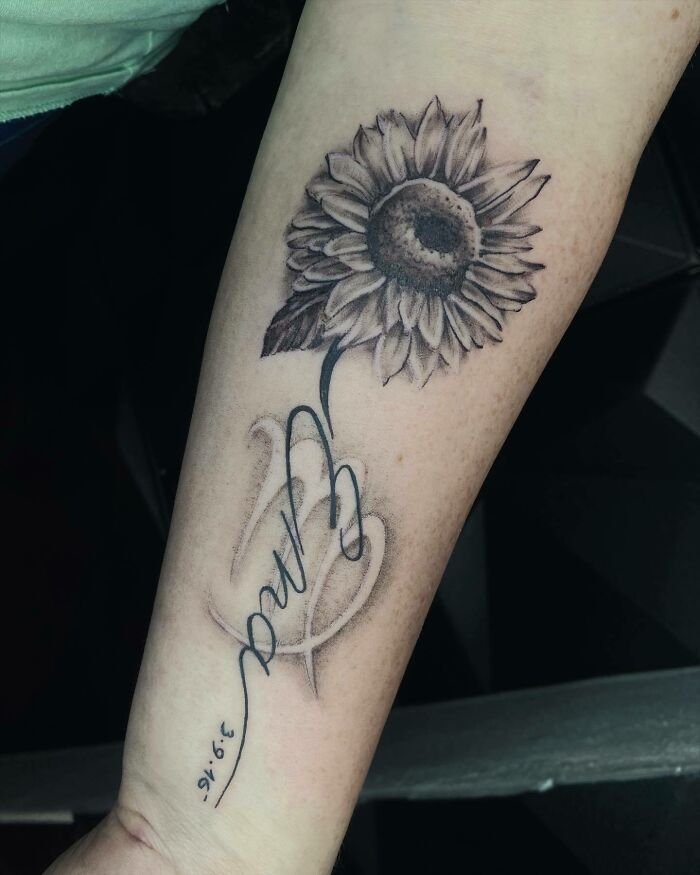 Sunflower Tattoo