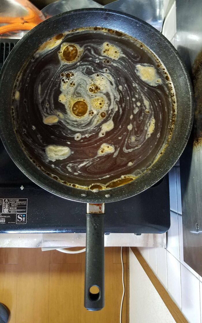 Unintentional Frying Pan Galaxy Art