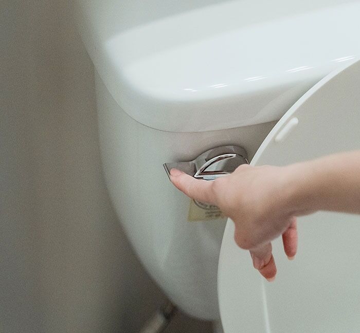 Flushing The Toilet At Night