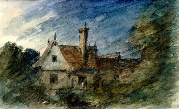 A House Amongst Trees By John Constable 