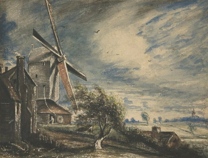 A Mill Near Colchester By John Constable 
